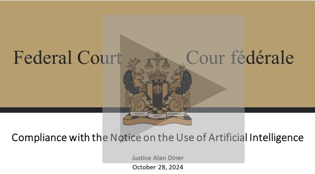Compliance with the Notice on the Use of Artificial Intelligence (2024)